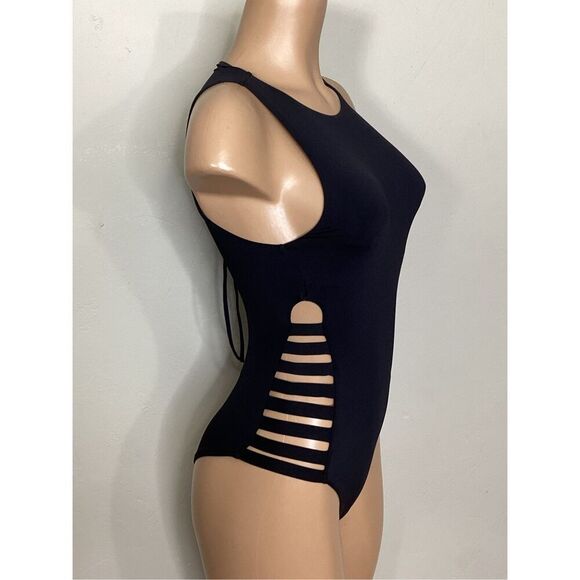 New. Seafolly black strappy swimsuit. US Size 8. Retails $149 - Picture 3 of 12